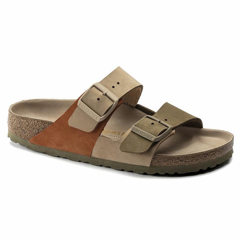 Birkenstock Split Hex Nubuck Arizona Dame Khaki | DK 94VRW